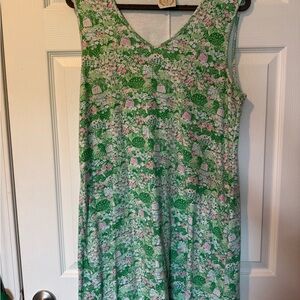 The Beaufort Bonnet Company Women's Belmont Blooms sleeveless dress size large
